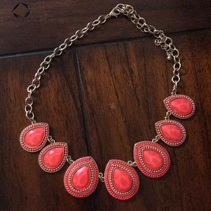 Coral necklace and bracelet set